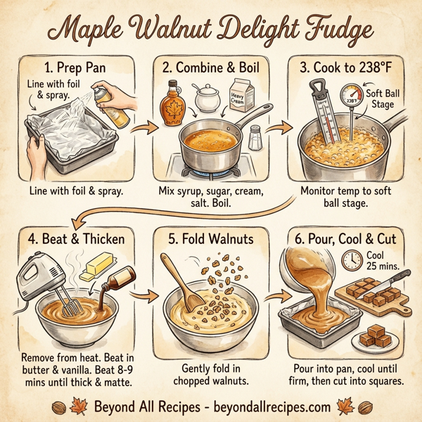 Maple Walnut Delight Fudge instructions