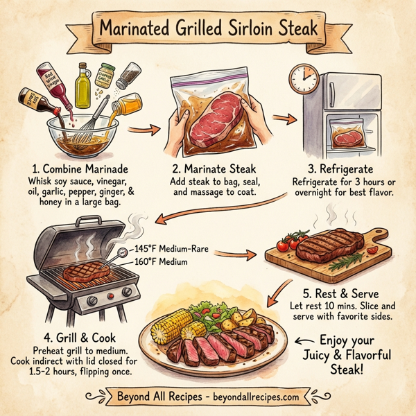 Marinated Grilled Sirloin Steak instructions
