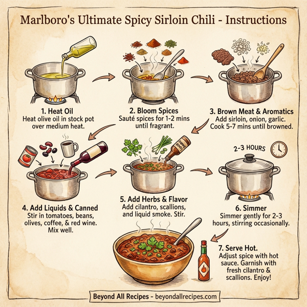 Marlboro's Ultimate Spicy Sirloin Chili instructions