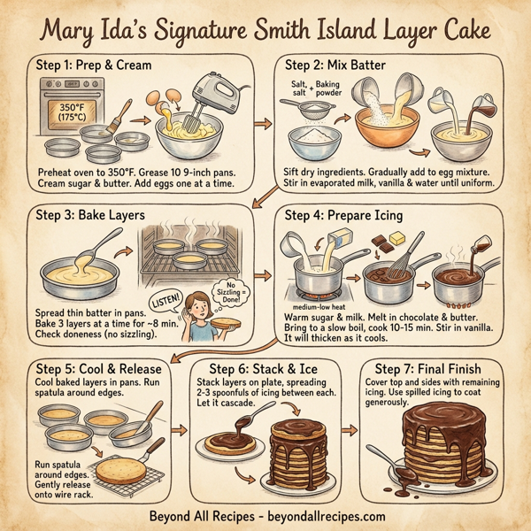 Mary Ida's Signature Smith Island Layer Cake instructions