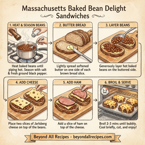 Massachusetts Baked Bean Delight Sandwiches instructions