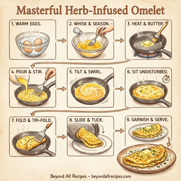 Masterful Herb-Infused Omelet instructions