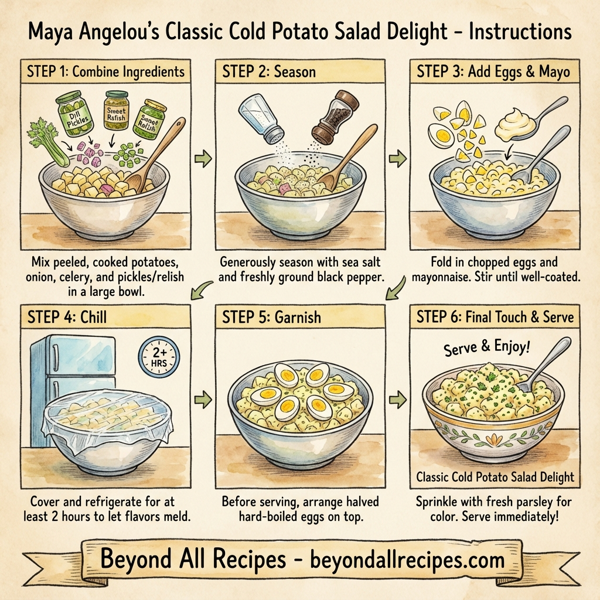 Maya Angelou's Classic Cold Potato Salad Delight instructions