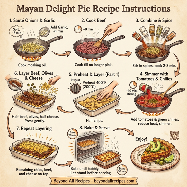Mayan Delight Pie instructions