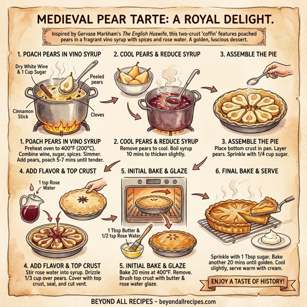 Medieval Pear Tarte: A Royal Delight instructions