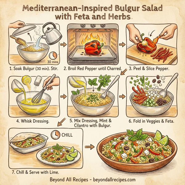 Mediterranean-Inspired Bulgur Salad with Feta and Herbs instructions