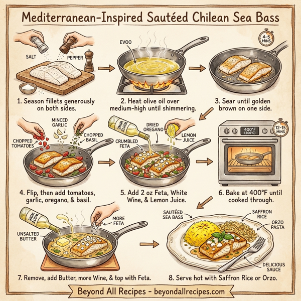 Mediterranean-Inspired Sautéed Chilean Sea Bass instructions
