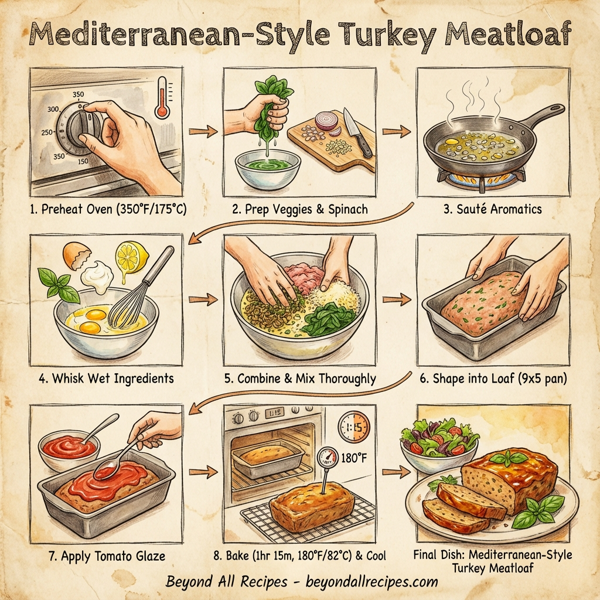 Mediterranean-Style Turkey Meatloaf instructions