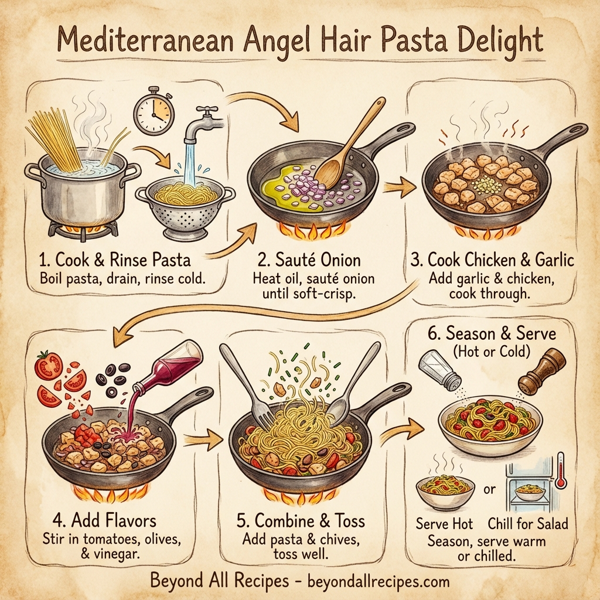 Mediterranean Angel Hair Pasta Delight instructions