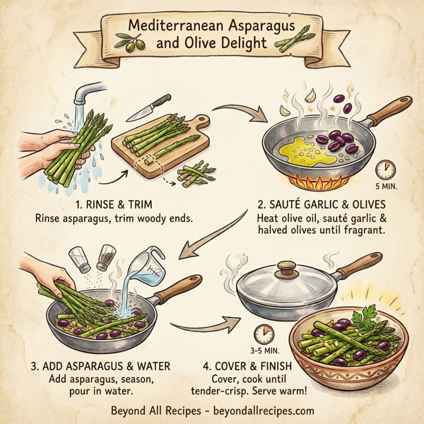 Mediterranean Asparagus and Olive Delight instructions