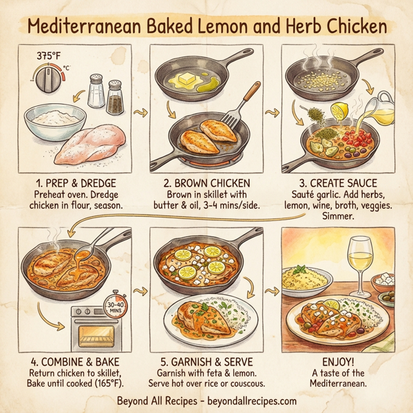 Mediterranean Baked Lemon and Herb Chicken instructions