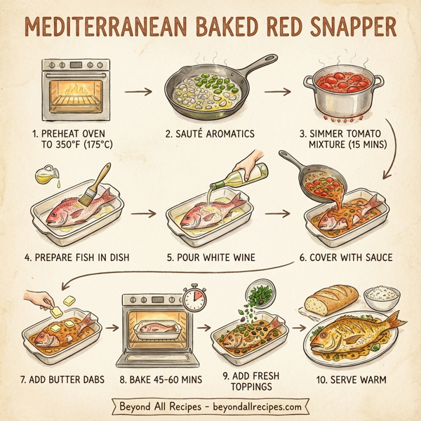 Mediterranean Baked Red Snapper instructions