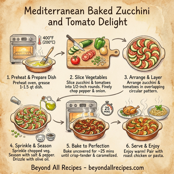Mediterranean Baked Zucchini and Tomato Delight instructions