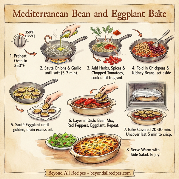 Mediterranean Bean and Eggplant Bake instructions
