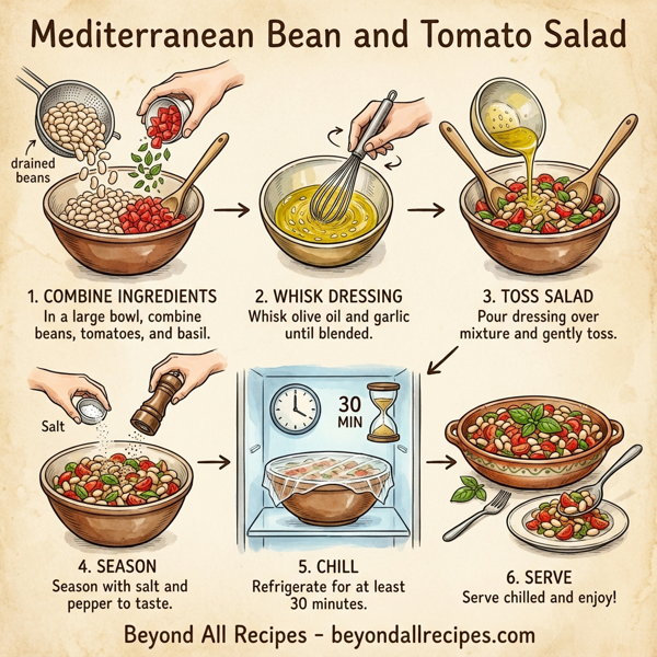 Mediterranean Bean and Tomato Salad instructions