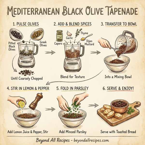 Mediterranean Black Olive Tapenade instructions