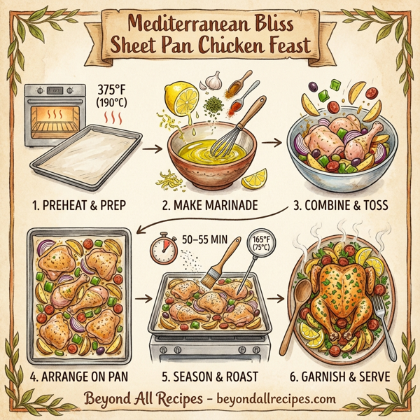 Mediterranean Bliss Sheet Pan Chicken Feast instructions