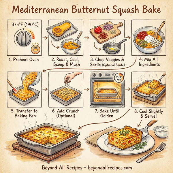 Mediterranean Butternut Squash Bake instructions