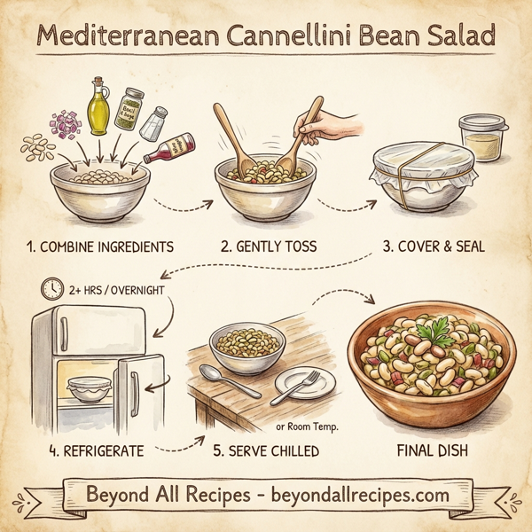 Mediterranean Cannellini Bean Salad instructions