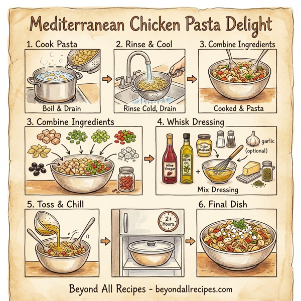 Mediterranean Chicken Pasta Delight instructions