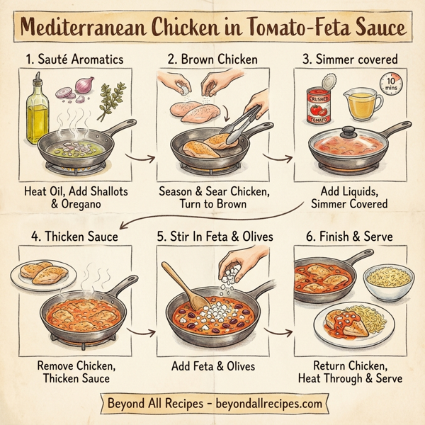 Mediterranean Chicken in Tomato-Feta Sauce instructions
