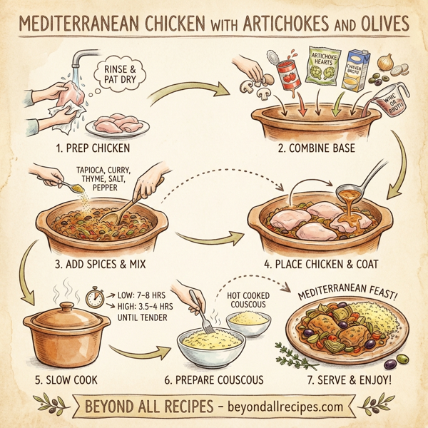 Mediterranean Chicken with Artichokes and Olives instructions