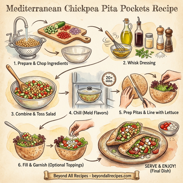 Mediterranean Chickpea Pita Pockets instructions