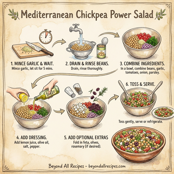 Mediterranean Chickpea Power Salad instructions