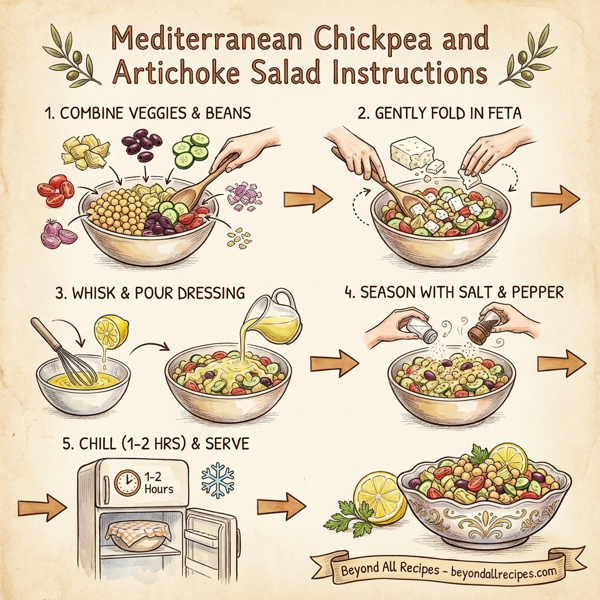 Mediterranean Chickpea and Artichoke Salad instructions
