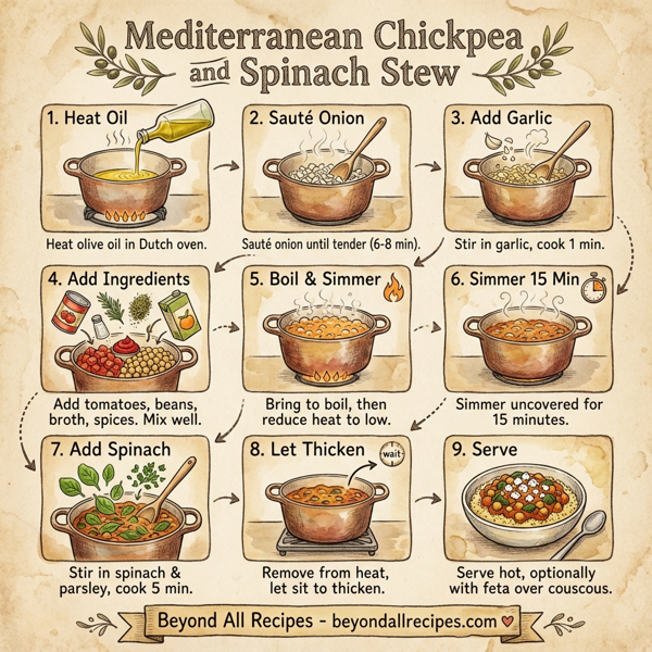 Mediterranean Chickpea and Spinach Stew instructions
