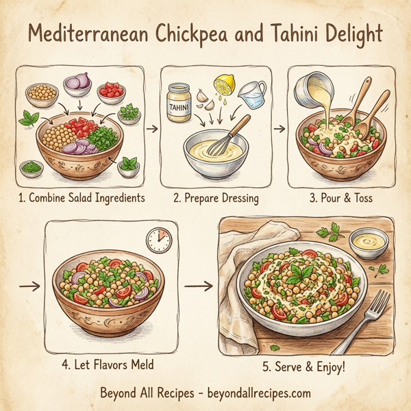 Mediterranean Chickpea and Tahini Delight instructions