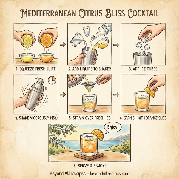 Mediterranean Citrus Bliss Cocktail instructions