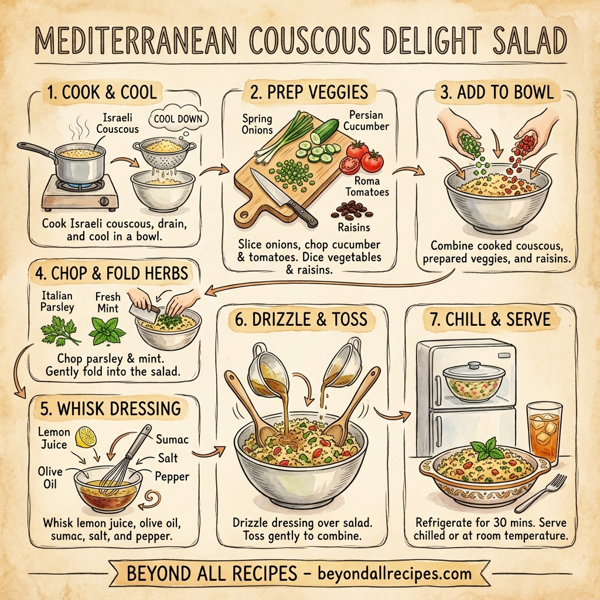 Mediterranean Couscous Delight Salad instructions