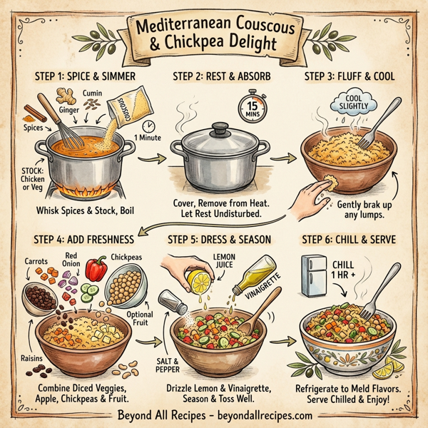 Mediterranean Couscous & Chickpea Delight instructions