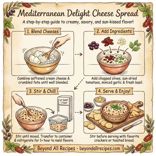 Mediterranean Delight Cheese Spread instructions