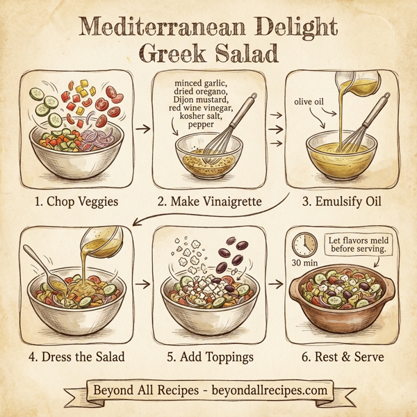 Mediterranean Delight Greek Salad instructions