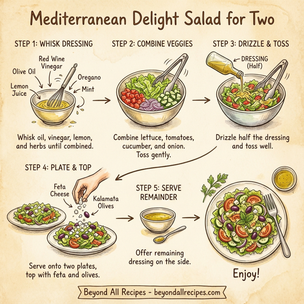 Mediterranean Delight Salad for Two instructions