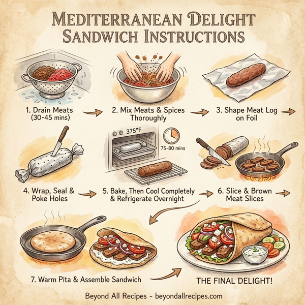 Mediterranean Delight Sandwich instructions