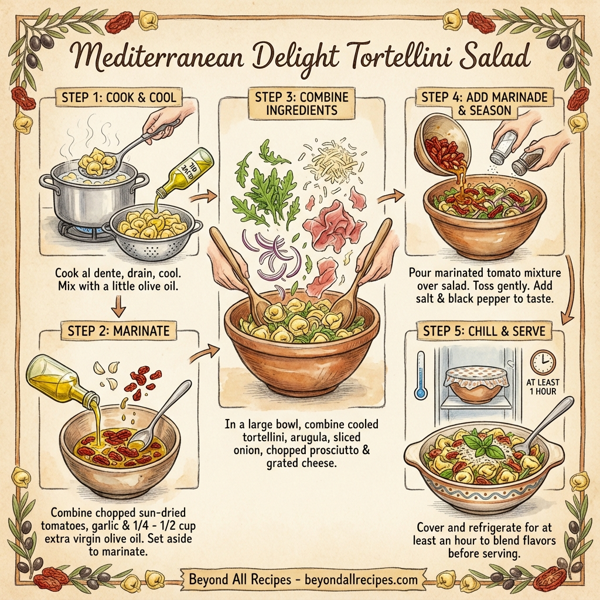 Mediterranean Delight Tortellini Salad instructions