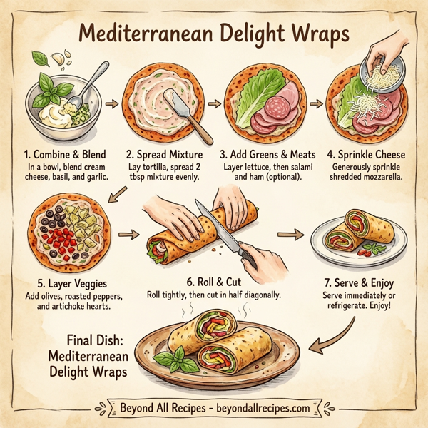 Mediterranean Delight Wraps instructions