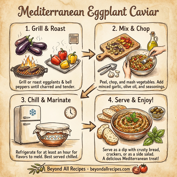 Mediterranean Eggplant Caviar instructions