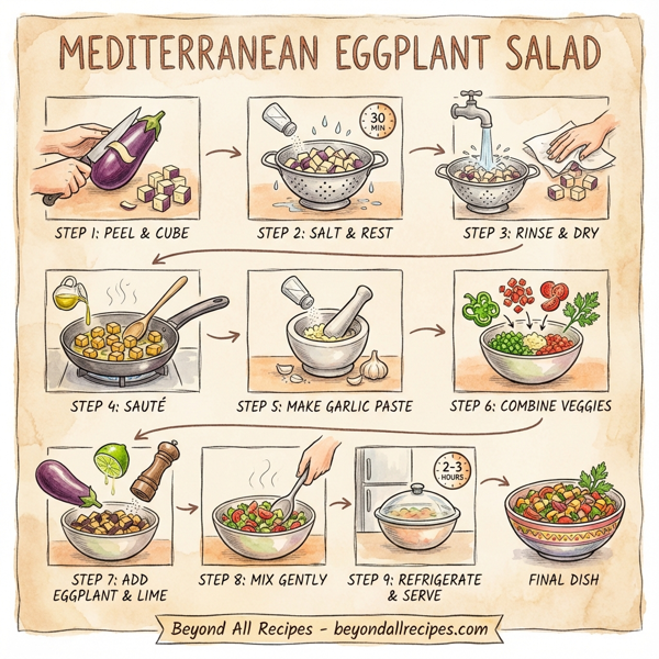 Mediterranean Eggplant Salad instructions