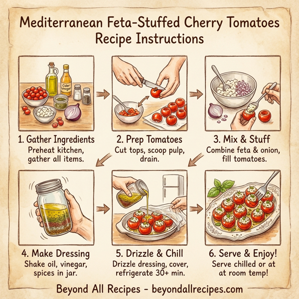 Mediterranean Feta-Stuffed Cherry Tomatoes instructions