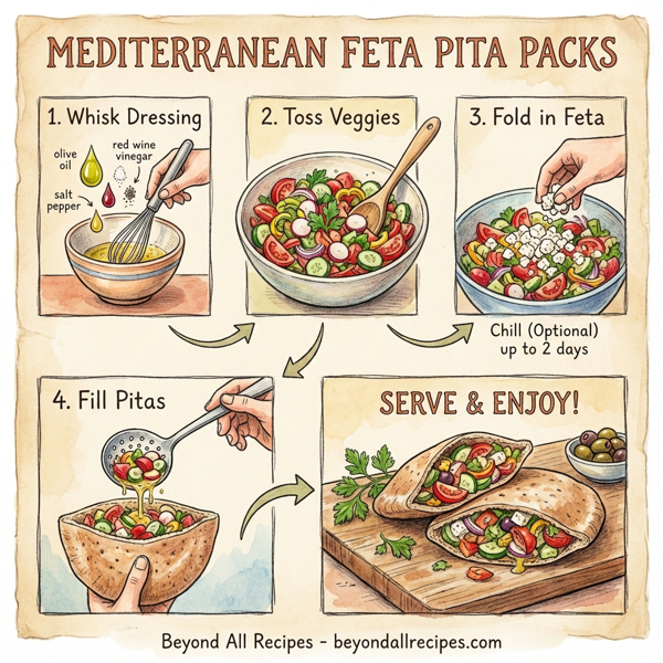 Mediterranean Feta Pita Packs instructions