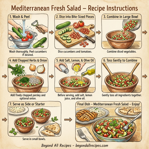 Mediterranean Fresh Salad instructions