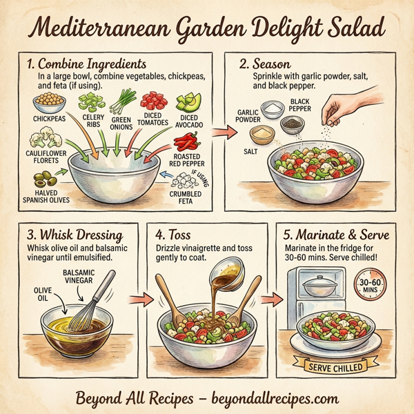 Mediterranean Garden Delight Salad instructions