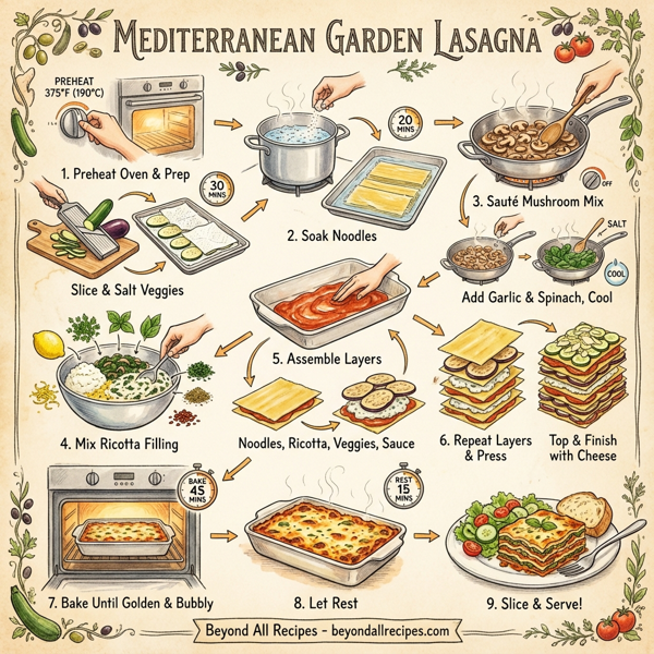 Mediterranean Garden Lasagna instructions