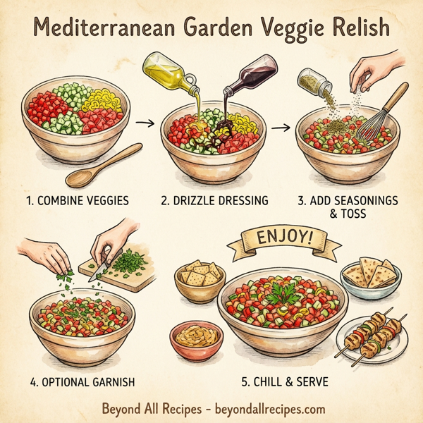 Mediterranean Garden Veggie Relish instructions