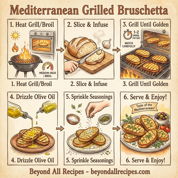 Mediterranean Grilled Bruschetta instructions