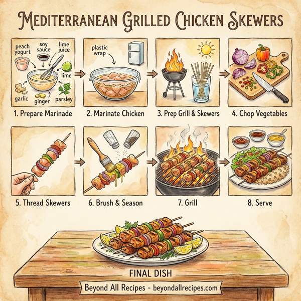 Mediterranean Grilled Chicken Skewers instructions